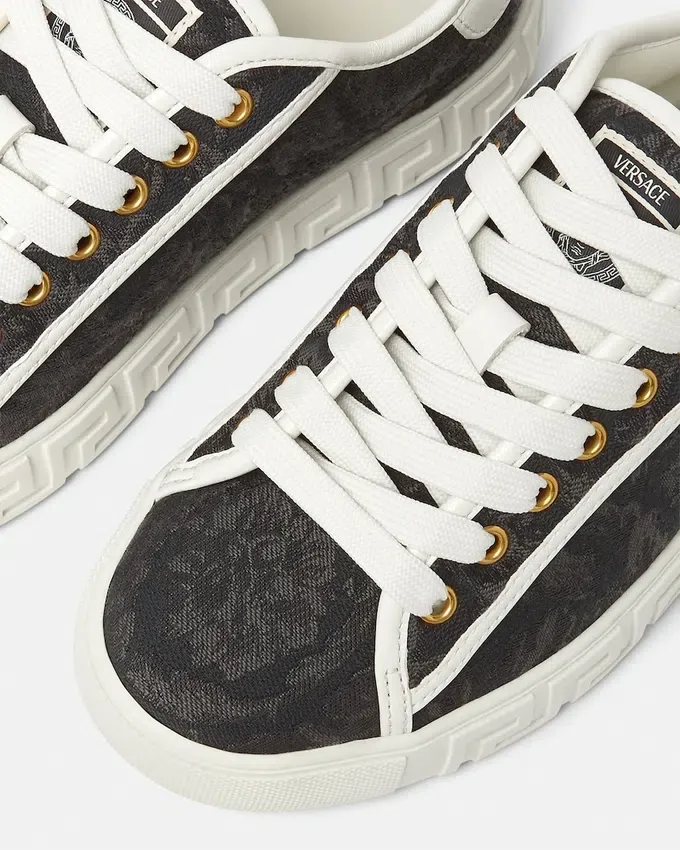 Greca Jacquard Canvas Sneakers Greca Jacquard Canvas Sneakers