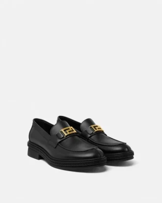Greca läderloafers