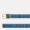 Greca-mönstrat läderbälte 3 cm Greca-mönstrat läderbälte 3 cm