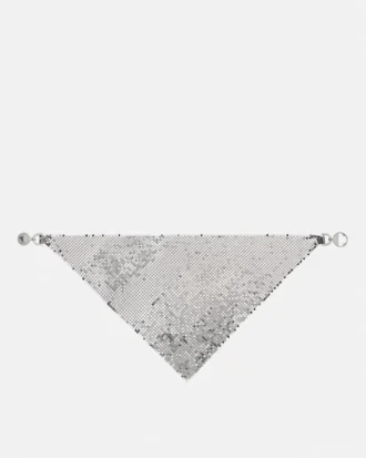 Halsband i metallnät