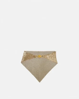 Halsband i metallnät