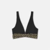 Jacquard-bikinitopp med triangulära kupor Jacquard-bikinitopp med triangulära kupor