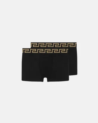 Jacquard-bomullsjerseybyxor för barn, 2-pack