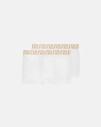 Jacquard-bomullsjerseybyxor för barn, 2-pack