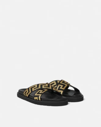 Jacquard Nappa-sandaler