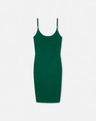 Jacquard Stretch Viscose Fitted Knit Mini Dress