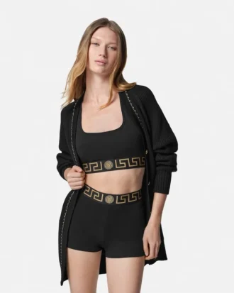 Jacquard-trunkar i bomullsjersey