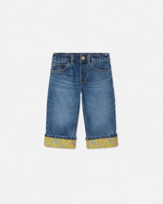 Jacquardjeans för barn