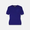 Jacquardstickad, figursydd T-shirt i stretchviskos Jacquardstickad, figursydd T-shirt i stretchviskos