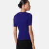 Jacquardstickad, figursydd T-shirt i stretchviskos Jacquardstickad, figursydd T-shirt i stretchviskos