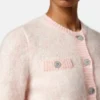 Jacquardstickad mohairkofta Jacquardstickad mohairkofta
