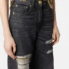 Jeans i regular fit med metallnät Jeans i regular fit med metallnät