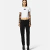Jeans med broderad logotyp Jeans med broderad logotyp