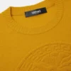 Kashmirblandad stickad tröja med Medusa-motiv Kashmirblandad stickad tröja med Medusa-motiv