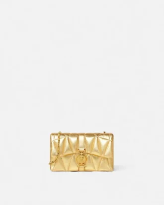 Kleio Quilted Metallic Mini Bag