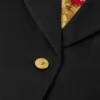 Kort boxig blazer i gabardin Kort boxig blazer i gabardin
