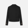 Kort boxig blazer i gabardin Kort boxig blazer i gabardin