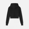 Kort hoodie med kristallogo