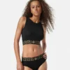 Kort topp i jacquardbomullsjersey Kort topp i jacquardbomullsjersey