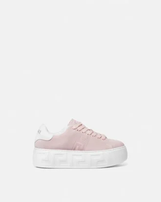 La Greca sneakers i mocka med platå