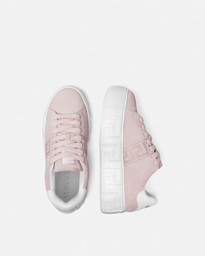 La Greca sneakers i mocka med platå La Greca sneakers i mocka med platå