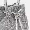 La Medusa-dekorerad minibucketväska i satin
