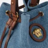 La Medusa denim-hinkväska La Medusa denim-hinkväska