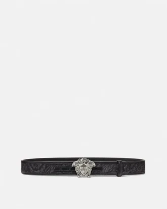 La Medusa Jacquard Canvas Belt 4 cm