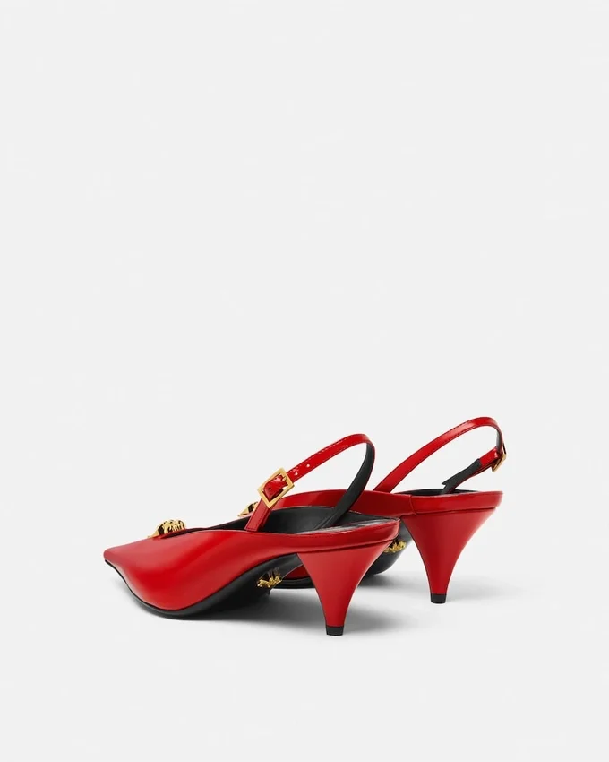La Medusa läderslingbacks 55 mm La Medusa läderslingbacks 55 mm