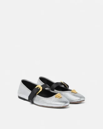 La Medusa Metallic Ballerinas