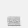 La Medusa-prydd satin-clutch La Medusa-prydd satin-clutch