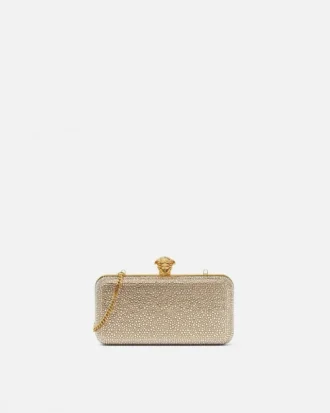 La Medusa-prydd satin-clutch