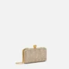 La Medusa-prydd satin-clutch La Medusa-prydd satin-clutch