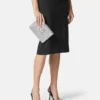 La Medusa-prydd satin-clutch La Medusa-prydd satin-clutch