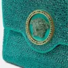 La Medusa-prydd satin-clutch La Medusa-prydd satin-clutch