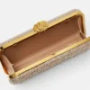La Medusa-prydd satin-clutch La Medusa-prydd satin-clutch