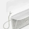 La Medusa-prydd satin-clutch La Medusa-prydd satin-clutch