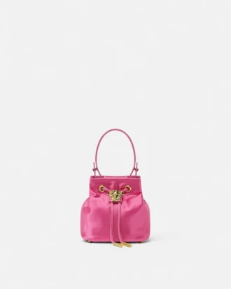 La Medusa Satin Mini Bucket Bag