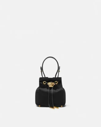 La Medusa Satin Mini Bucket Bag