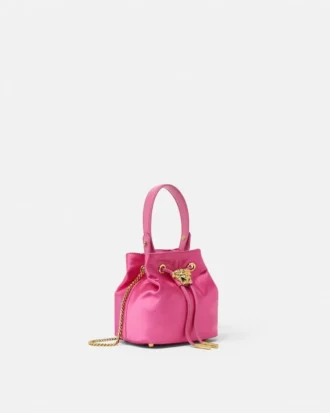 La Medusa Satin Mini Bucket Bag