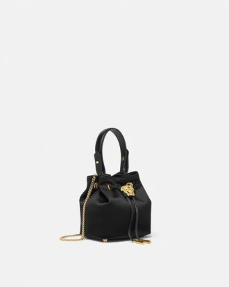 La Medusa Satin Mini Bucket Bag