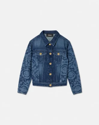 Laserad denimblus för barn