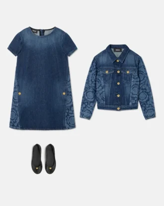 Laserad denimblus för barn