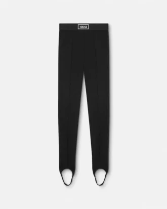 Leggings i viskosblandning med hällor