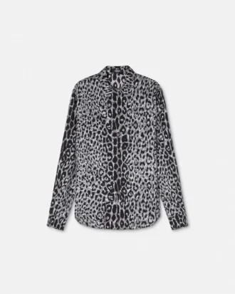 Leopard Silk Shirt