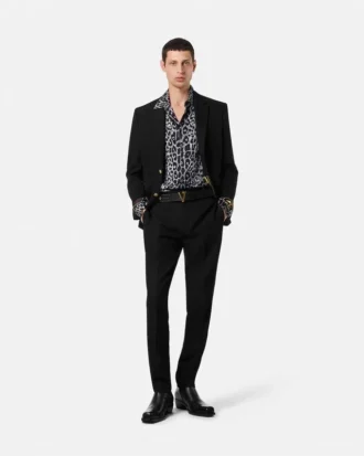 Leopard Silk Shirt