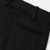 Lågmidjade baggybyxor i gabardin
