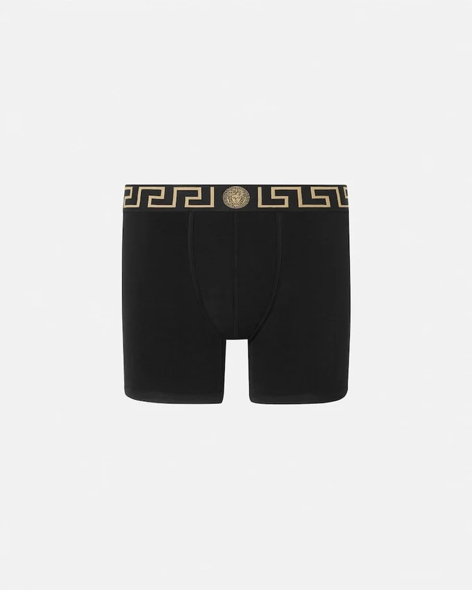 Långa boxershorts i bomullsjersey Långa boxershorts i bomullsjersey