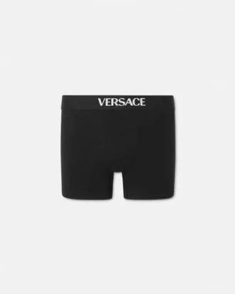 Långa boxershorts i bomullsjersey