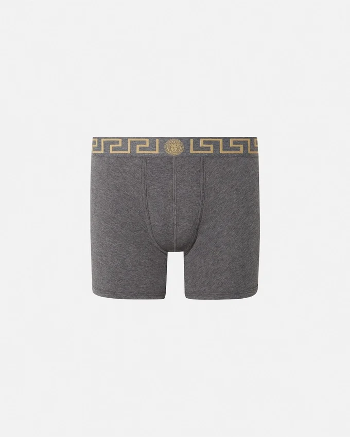Långa boxershorts i bomullsjersey Långa boxershorts i bomullsjersey